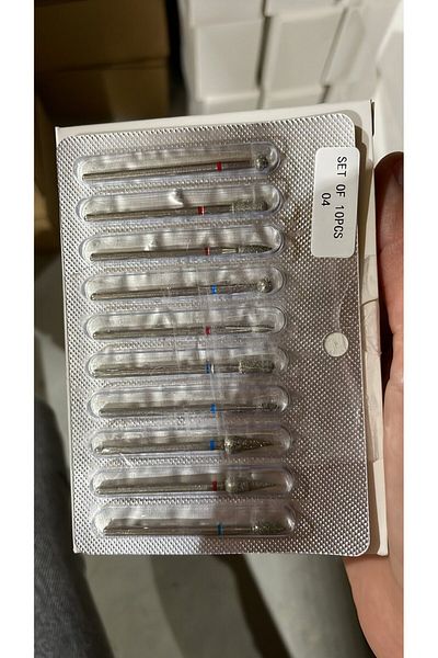 global fashion Diamond manicure burr set, 10 pieces, 04