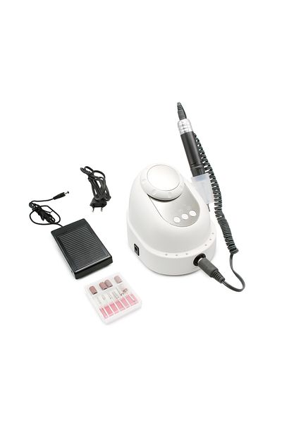 global fashion Electric file for manicure and pedicure 35000 rpm, 68W GF210, white with gray