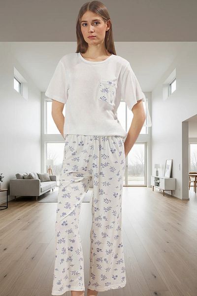 PayBuy Women's Maternity Pajama Set 100% Cotton Floral Pattern Comfortable Distinguished Material Modern Style