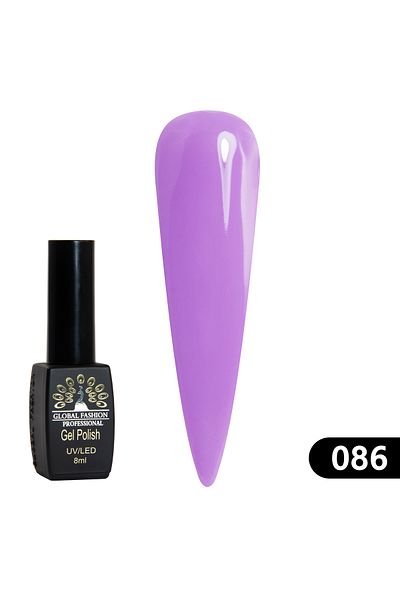 global fashion Oja semipermanenta BLACK ELITE, Global Fashion 8 ml, 086