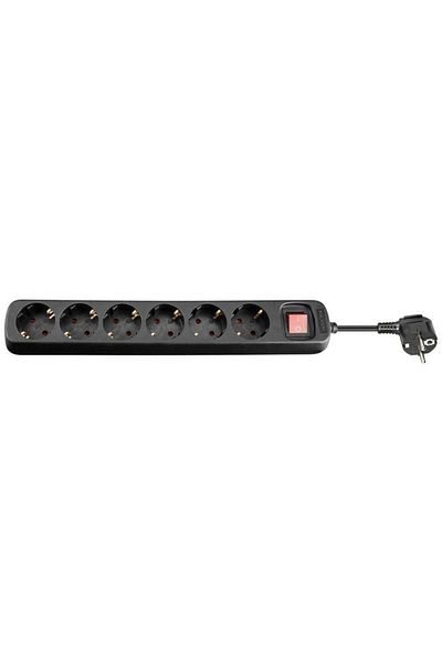 Inna marka MicroConnect 6-way Schuko Socket 1.8m