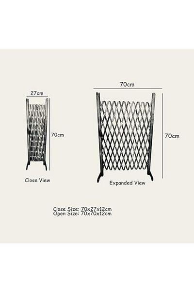genric FFD Wooden Expandable Trellis Fence - Freestanding Decorative Garden Fence, Dog & Pet Gate, Anti