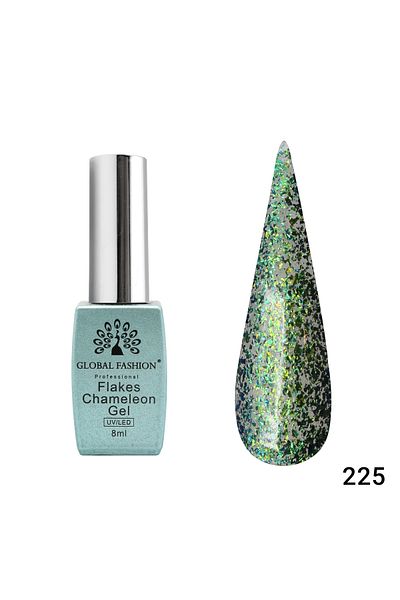 global fashion Oja semipermanenta Flakes Chameleon 8ml, 225