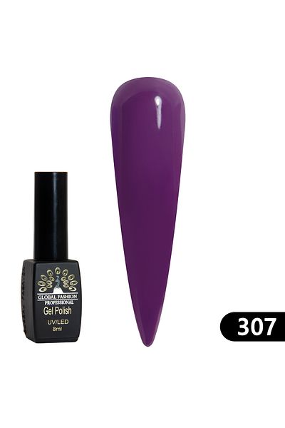global fashion Oja semipermanenta Black Elite, Global Fashion 8 ml, 307