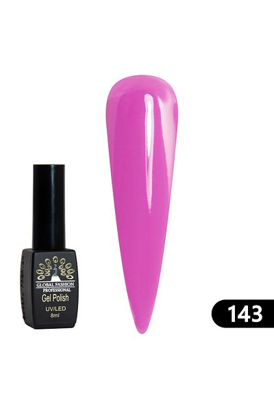 global fashion Oja semipermanenta BLACK ELITE, Global Fashion 8 ml, 143