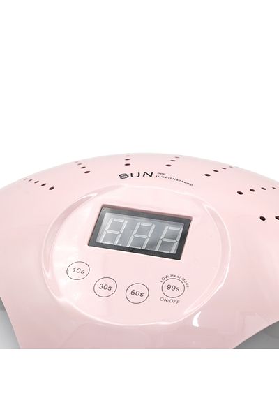 global fashion Professional LED/UV nail lamp Sun 669, 48W, digital display, timer, light pink color