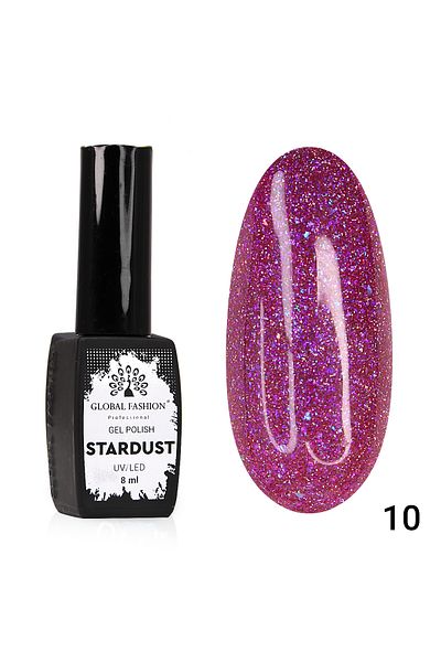 global fashion Oja semipermanenta Stardust, reflectorizant, Global Fashion 8ml, 10