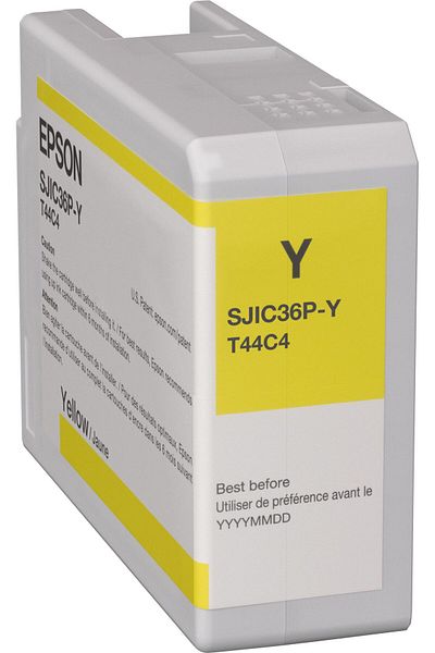 Inna marka Żółty wkład atramentowy Epson Sjic36P(Y) V-5UTP-005B, C13T44C440
