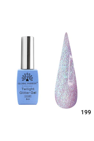 global fashion Oja semipermanenta Twilight Glitter 8ml, 199