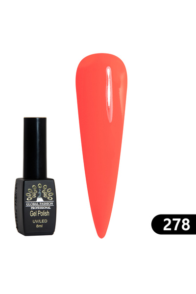 global fashion Oja semipermanenta BLACK ELITE, Global Fashion 8 ml, 278