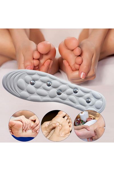 miraza Massage Insoles with Arch Support, Comfortable Design with Magnets, Reflexology, Size 36 - 45