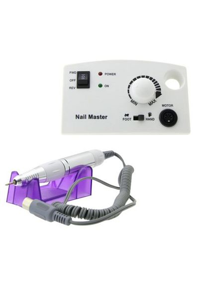 global fashion Pilă electrică pentru manichiură și pedichiură 45000 rotații 65W, ZS-602, culoare alb