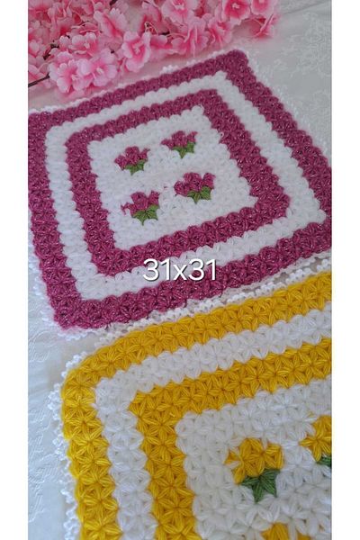 SOUL BY A&B Hand Knitted 2-Pack Bath Towel Bath Scrub Mother Father Dowry Towel Soft