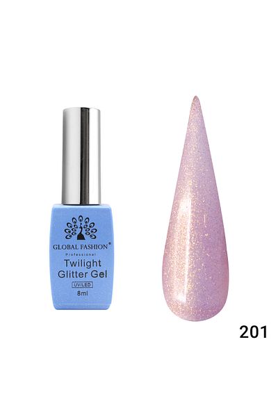 global fashion Oja semipermanenta Twilight Glitter 8ml, 201