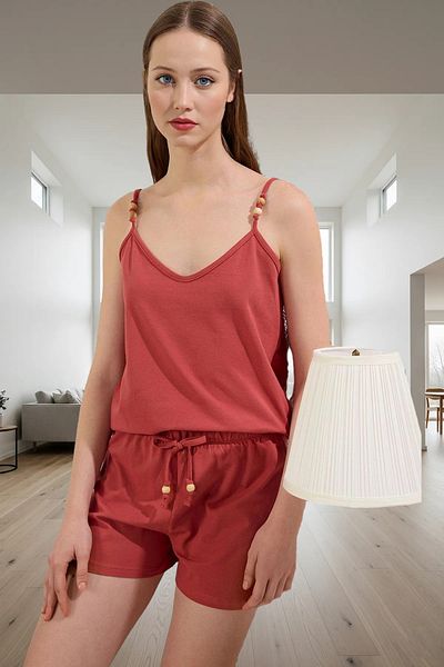 PayBuy Women's Pique Knitted Pajama Set 100% Cotton Comfortable Home Wear Carefully Selected Premium Quality