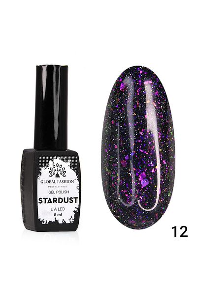 global fashion Oja semipermanenta Stardust, reflectorizant, Global Fashion 8ml, 12