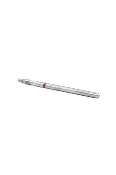 global fashion Diamond cuticle cutter tip, rounded cone, red belt, 855/025R