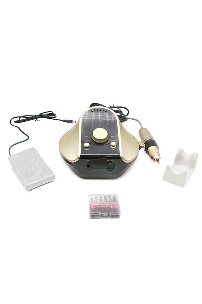 global fashion Manicure and pedicure machine 45000 rpm, 65W Global Fashion 720, gold