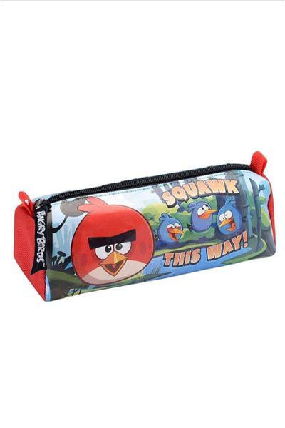Hakan Çanta Angry Birds Licensed Single Compartment Cylinder Pen Bag, Pen Holder, Pencil Case