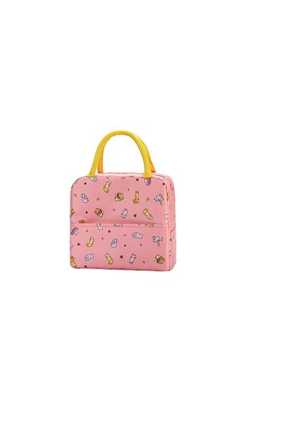 OEM Children's lunch bag 22.5 x 19 x 12 cm, oxford fabric, foil, multicolor