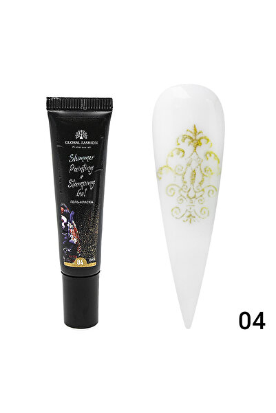 global fashion Set de 4 unități: Gel vopsea pentru pictură și stamping Painti...