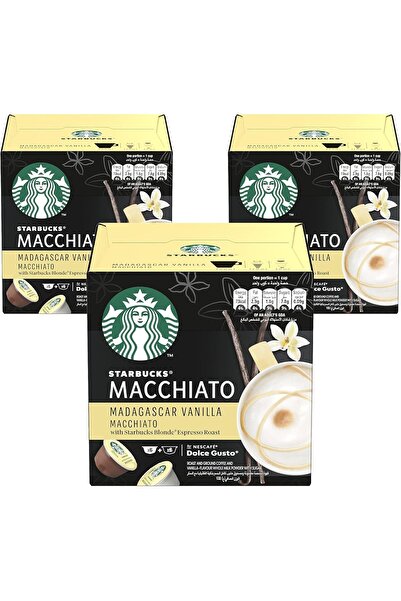 Starbucks Madagascar Vanilla Macchiato By Nescafe Dolce Gusto 12 Capsules, Pa...
