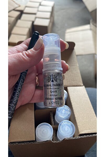 global fashion Set de 2 unități: Spray uscat pentru ombre, pentru unghii, Gli...