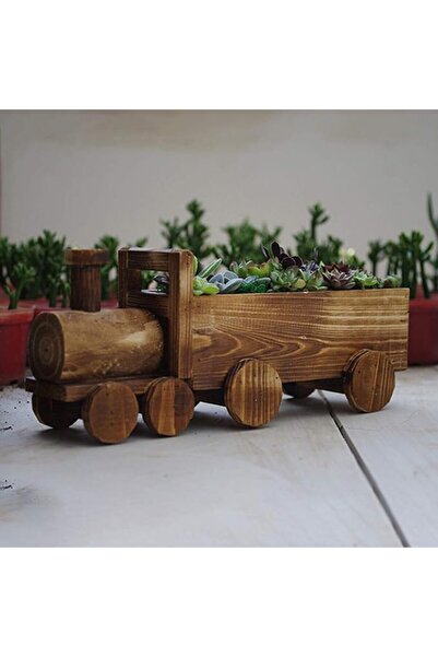 genric صندوق زراعة خشبي على شكل قطار من FFD