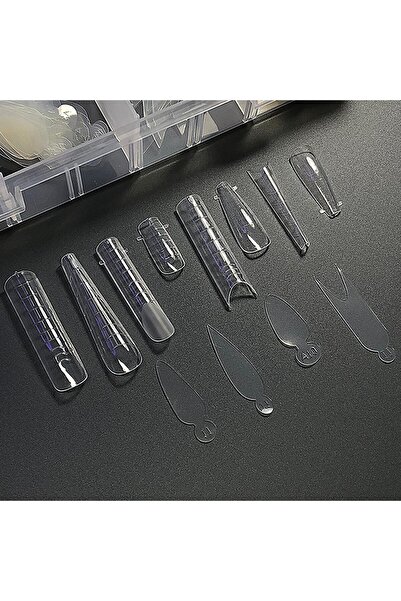 global fashion Extension set, reusable tips + silicone template of 8 types, 288 pieces