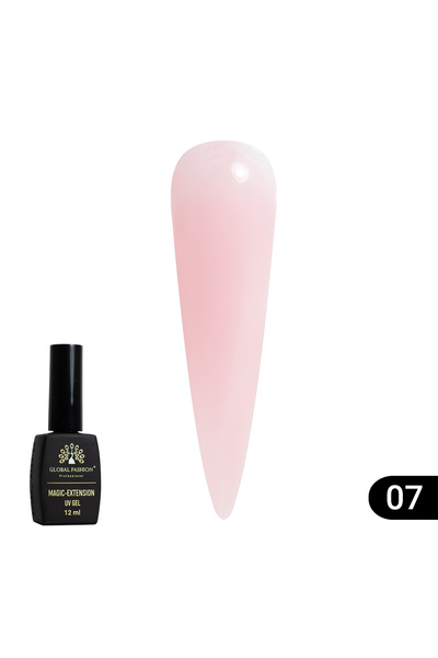 global fashion Gel UV constructie, Magic-Extension, Global Fashion, 12 ml, Ro...