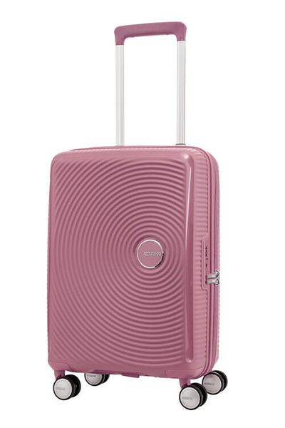 American Tourister Curio Spinner 55 cm - Peach Blossom - 3 Years Global Warranty