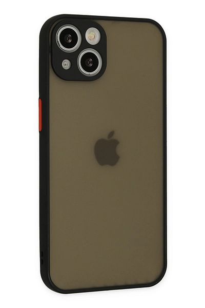 NewFace iPhone 13 Mini Case Montreal Silicone Cover - Black Gelal