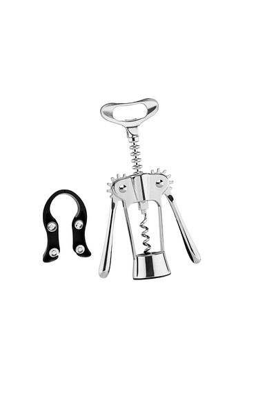 OEM 2-piece corkscrew set, zinc alloy, silver