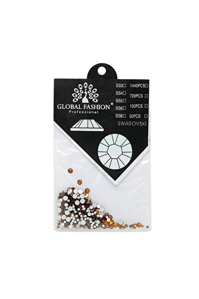 global fashion Cristale unghii tip Swarovski, Global Fashion, mix, aurii