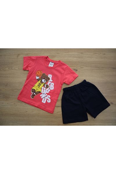 Vita Bella Luxe Children's Basket Playing Bear Shorts Suit