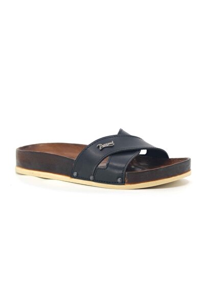 her evemağaza Parmi Zenne Cross Tree Pattern Boxed Daily Slippers Black