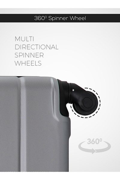 PARAJOHN Horizon 28-Inch Check-in Luggage ABS Hard Shell Suitcase with 360° Spinner Wheels & TSA Lock