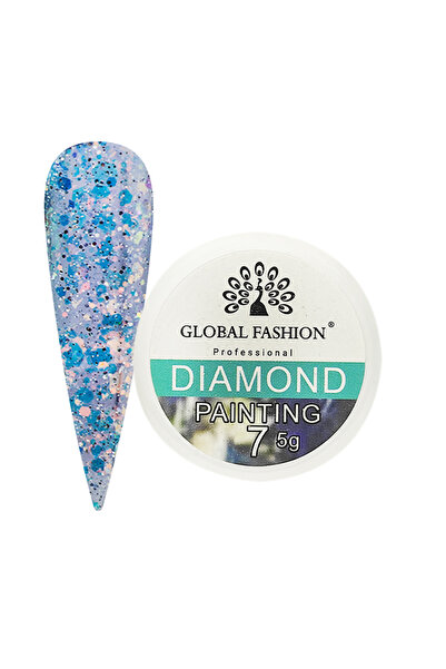 global fashion Диамантен гел за рисуване с брокат 5 гр., 07