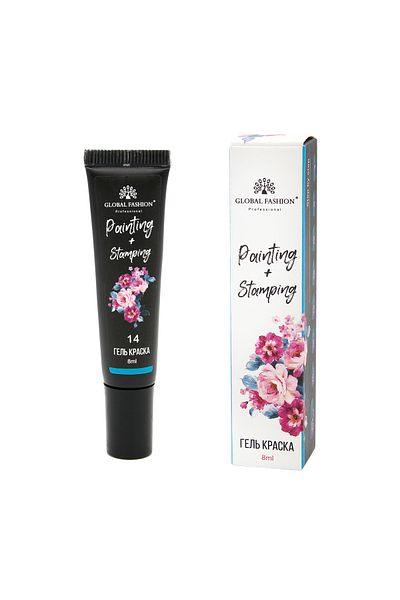 global fashion Gel vopsea pentru pictura chinezeasca si stamping Painting+Stamping 8ml, 14