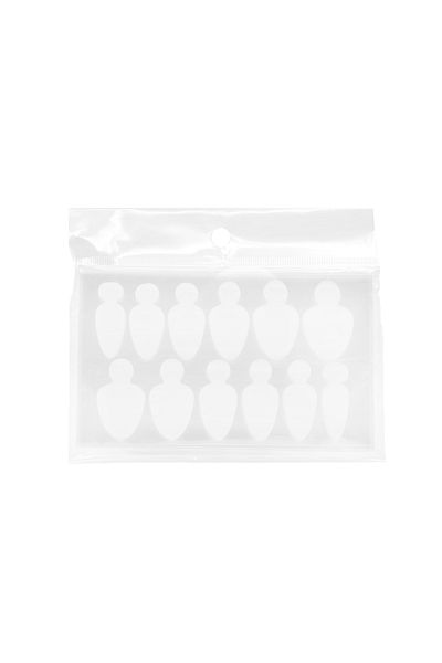 global fashion Sablon din silicon pentru tipsuri reutilizabile forma A, 10 buc.