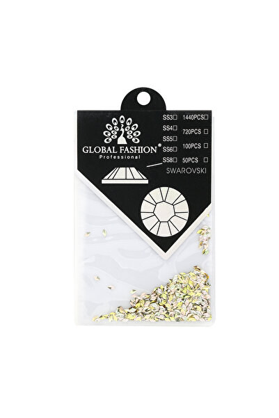 global fashion Cristale unghii tip Swarovski, Global Fashion, romburi, verde/...