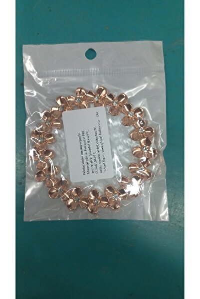 global fashion Paletă din piatră, rotundă cu flori și pietre, alb + margine a...