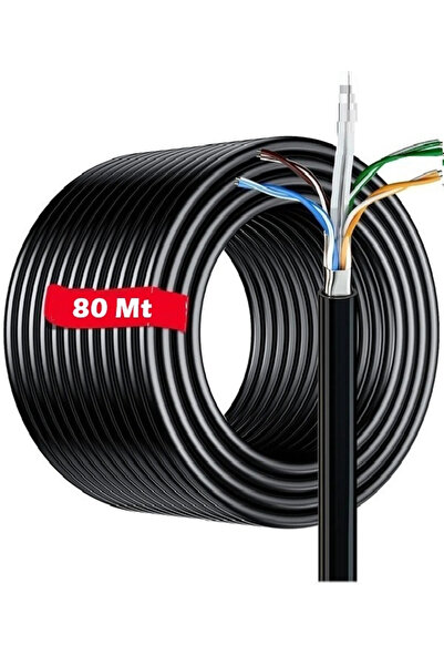 Vwin Dış Mekan / Bakır Tel / Dış Ortam Cat6 İnternet Kablosu / Yüksek Hız / 2...