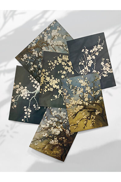 Henno Ağaç Dalları Temalı 6’lı Kağıt Seti | Scrapbook, Ajanda, Planlayıcı Kul...