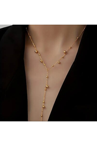 pop up store Stainless Steel Gold Ball Pendant