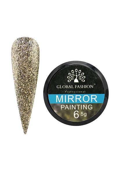 global fashion Gel vopsea unghii, cu efect de oglinda, Mirror, Global Fashion, 5g, 06