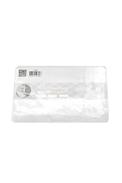 global fashion Tipsuri de gel „3D diamonds”, balerină medie, 04, 120 buc, 12 ...