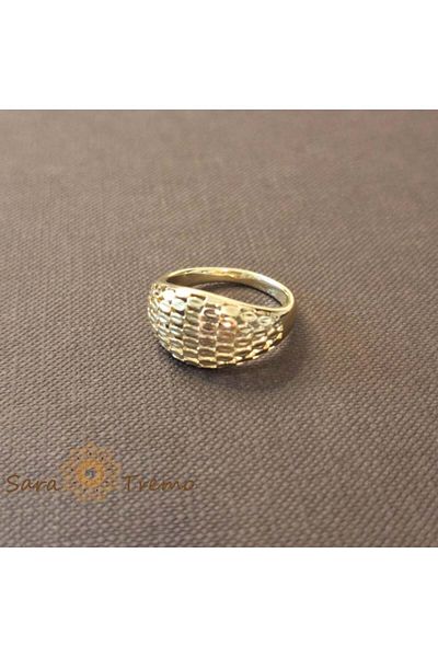 saratremo Ghiul clasic filigranat femei placat 14k - latime 1.1 cm