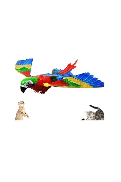 YEMCİPETSHOP UÇAN PAPAĞAN KUŞ KEDİ OYUNCAĞI