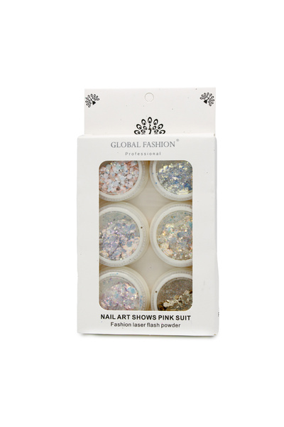 global fashion Σετ διακόσμησης νυχιών Global Fashion, 6 χρώματα